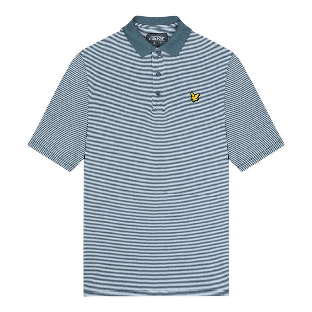 Lyle & Scott Microstripe Golf Polo Shirt SP1464GC