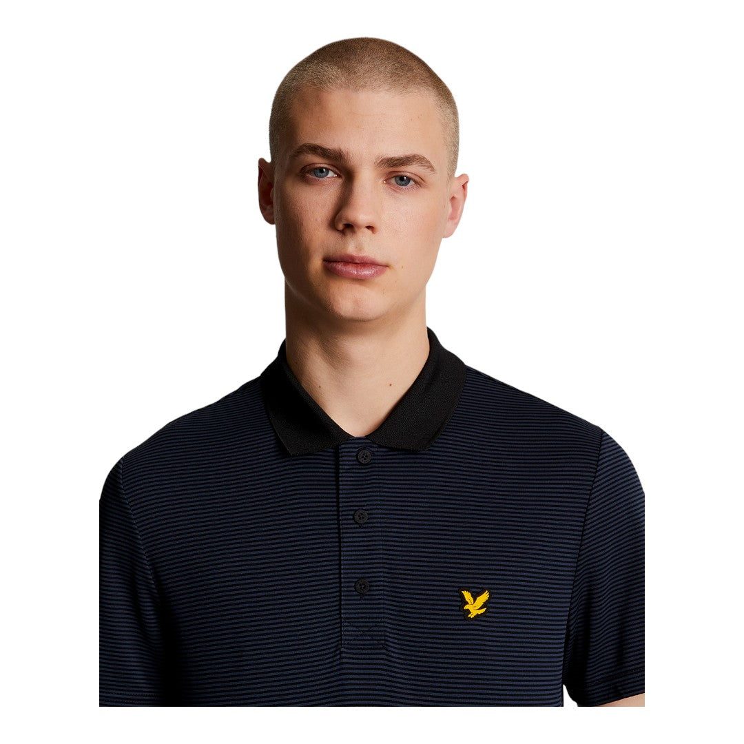 Lyle & Scott Microstripe Golf Polo Shirt SP1464GC