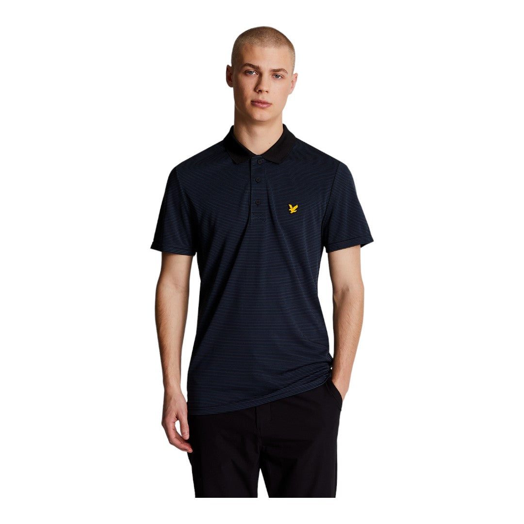 Lyle & Scott Microstripe Golf Polo Shirt SP1464GC