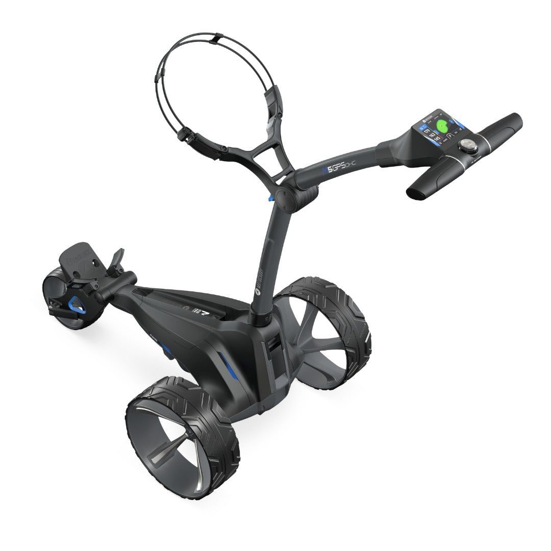 Motocaddy 2024 M5 GPS DHC Electric Golf Trolley | 18 Hole Lithium Battery