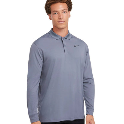 Nike Dri-Fit Victory Solid LS Golf Polo Shirt DN2344