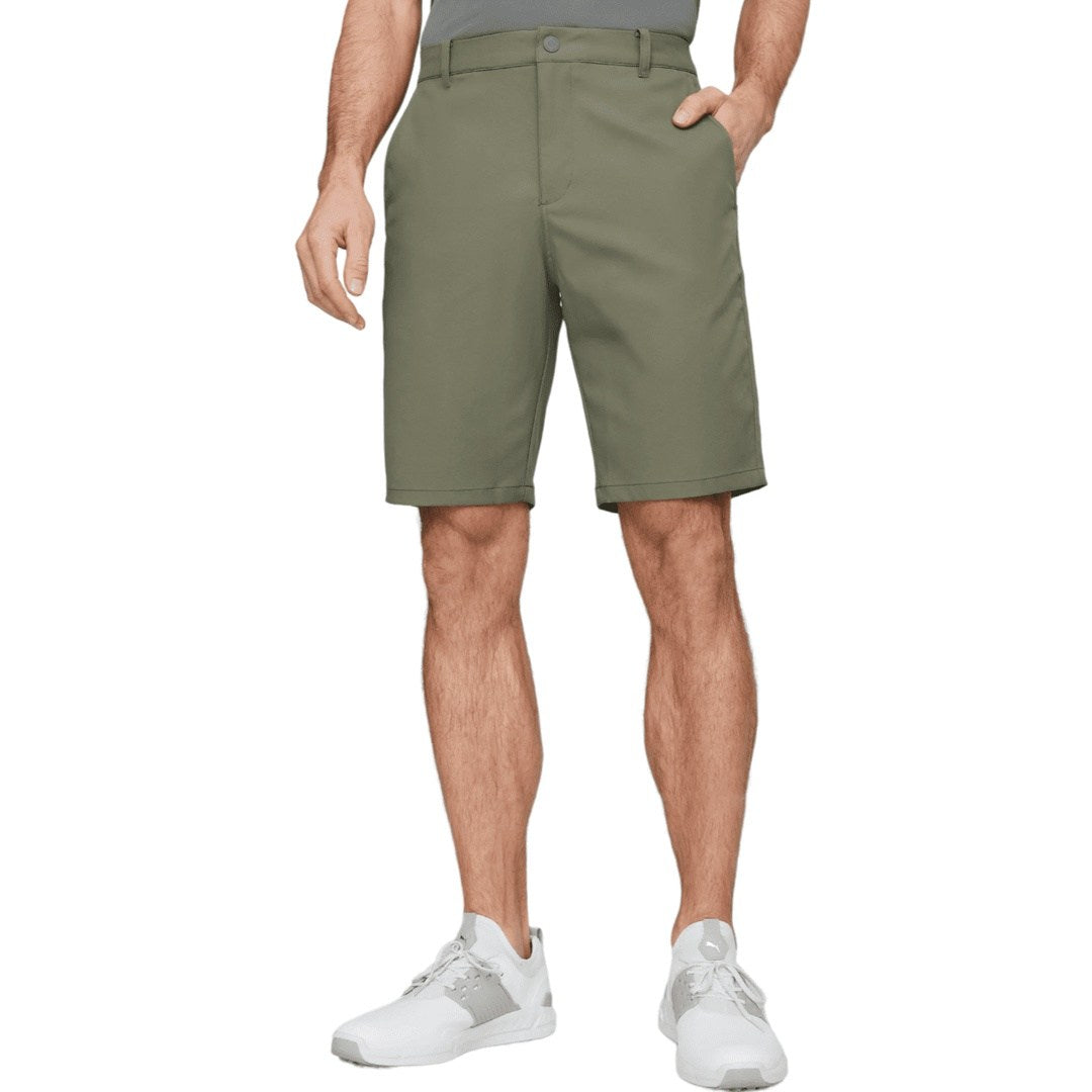 Puma Dealer Tailored 10 Inch Golf Shorts 535522 Dark Green Clarkes Golf