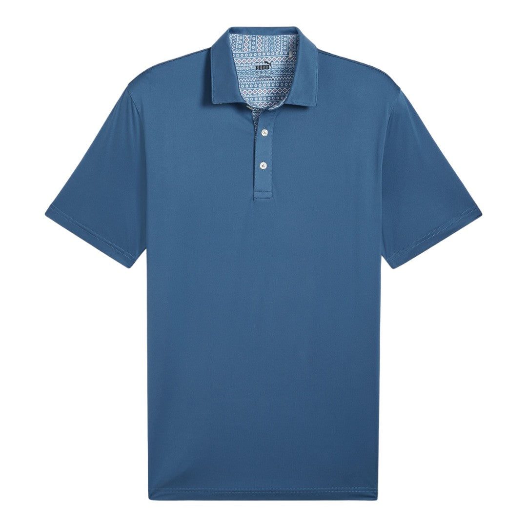 Puma Fair Isle Trim Golf Polo Shirt 627640