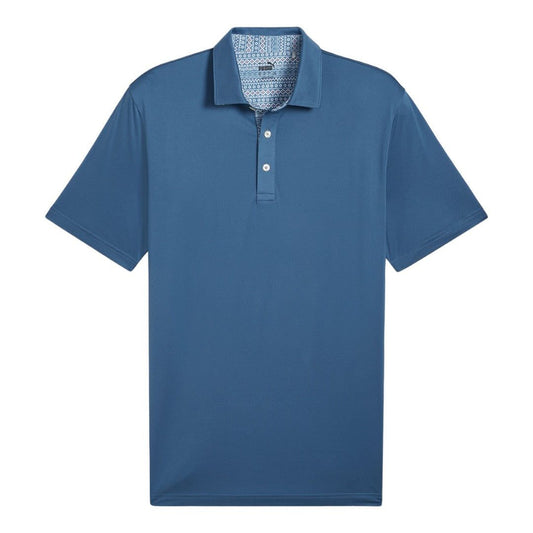 Puma Fair Isle Trim Golf Polo Shirt 627640