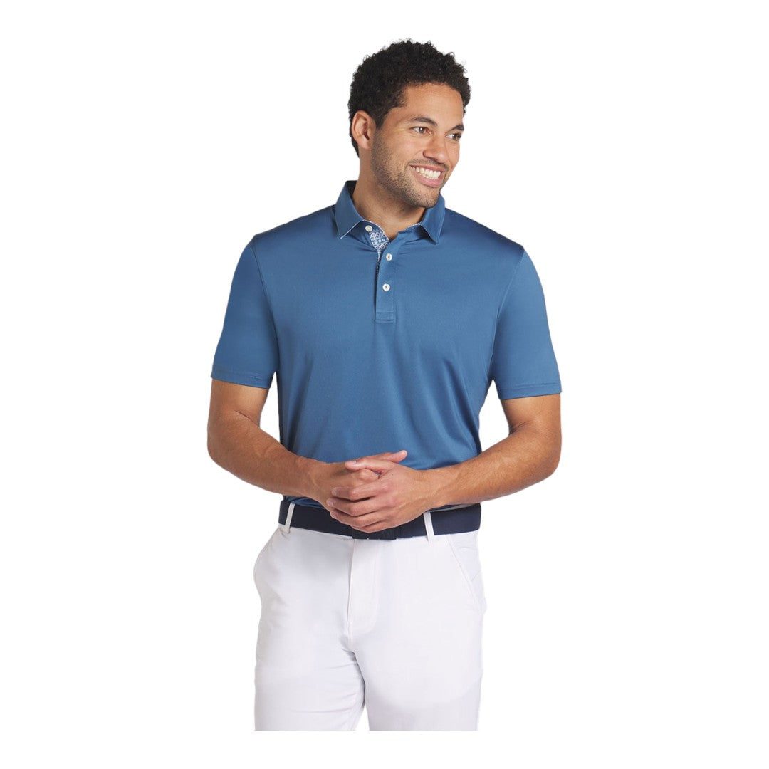 Puma Fair Isle Trim Golf Polo Shirt 627640