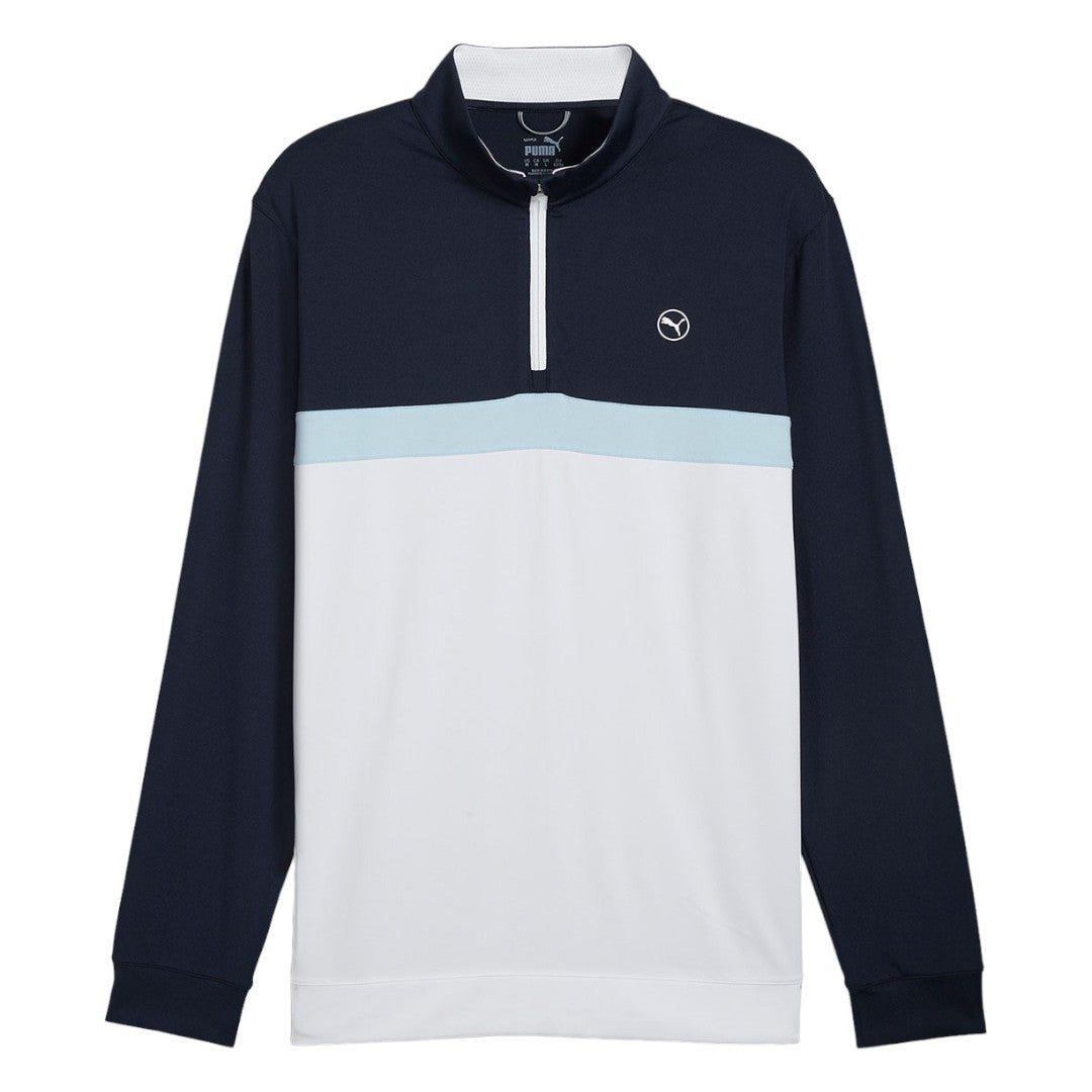 Puma Pure Colourblock 1/4 Zip Golf Midlayer 625888