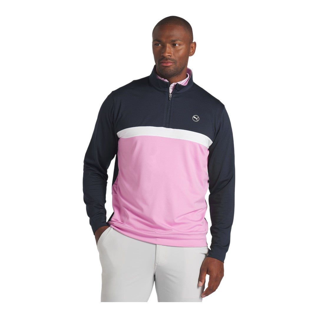 Puma Pure Colourblock 1/4 Zip Golf Midlayer 625888