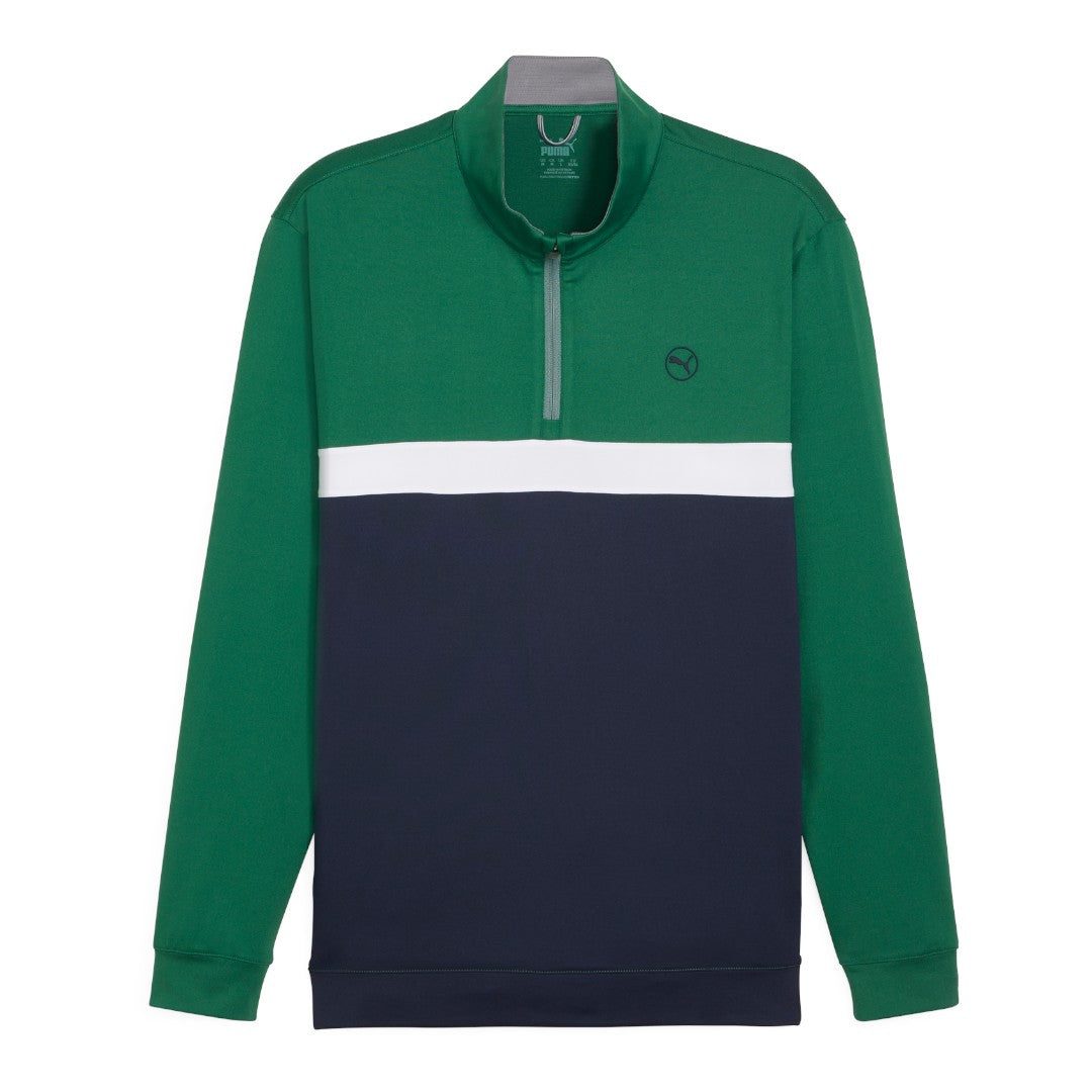 Puma Pure Colourblock 1/4 Zip Golf Midlayer 625888