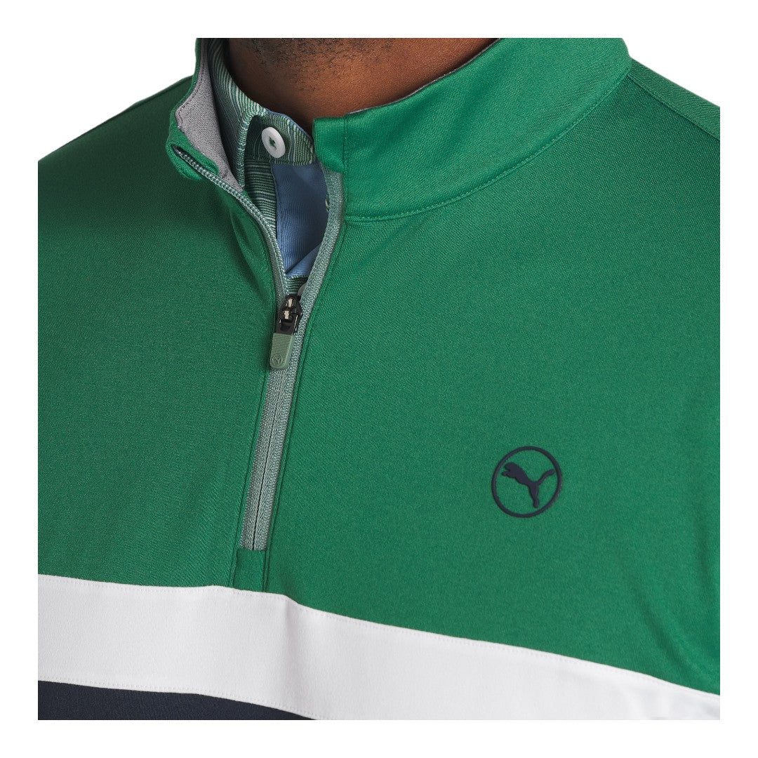 Puma Pure Colourblock 1/4 Zip Golf Midlayer 625888