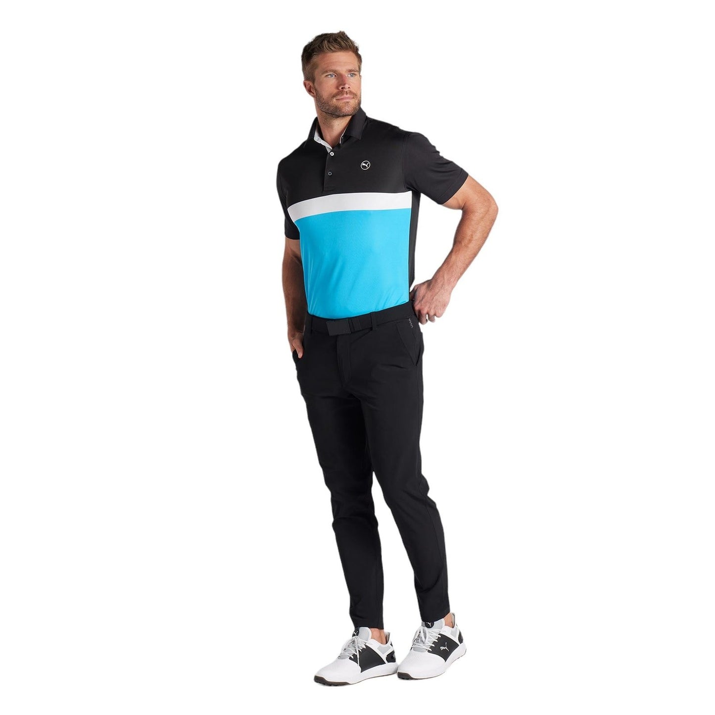 Puma Pure Colourblock Golf Polo Shirt 624979