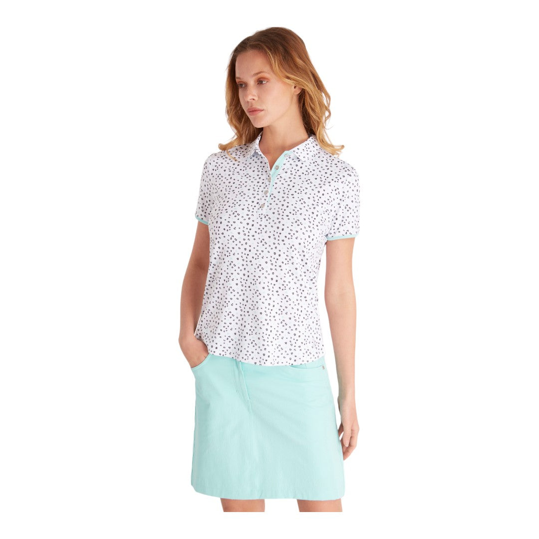 Green Lamb Ladies Naomi Printed Golf Polo Shirt SG24012