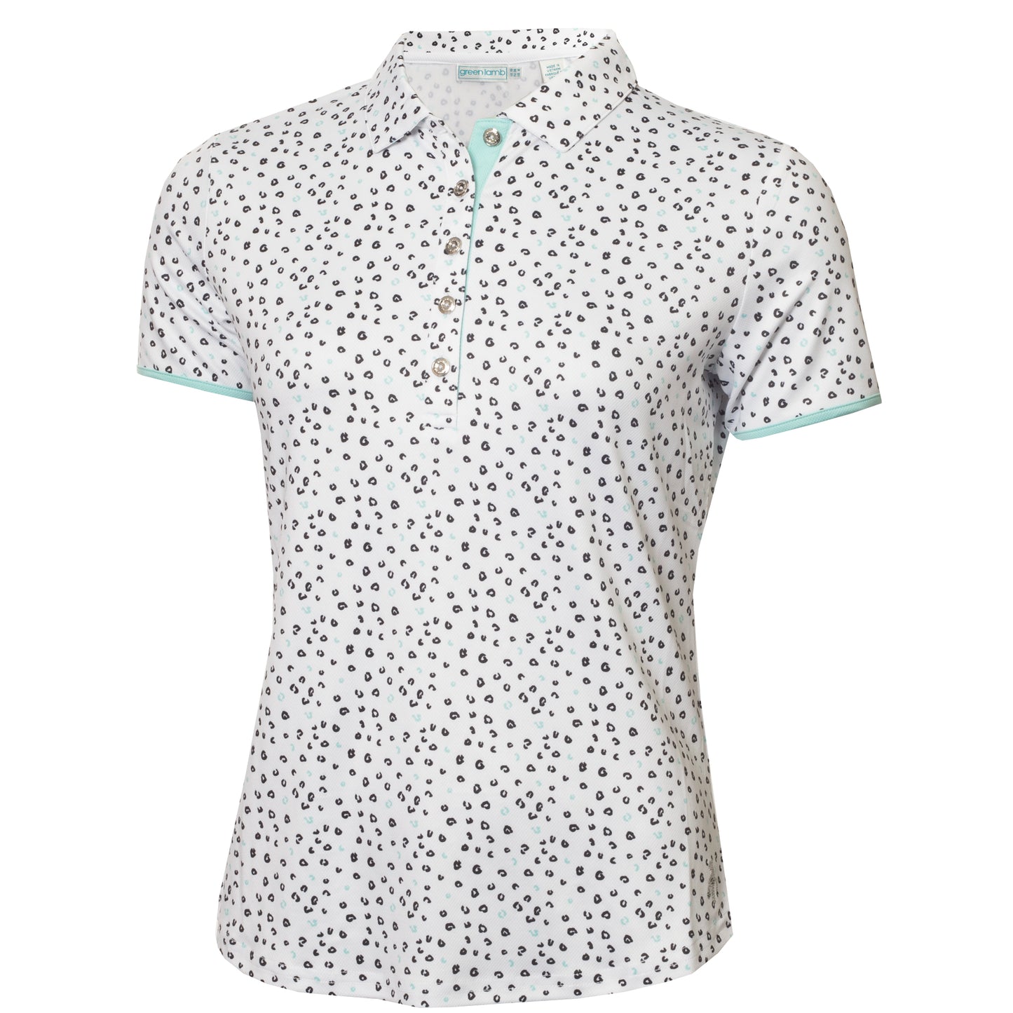 Green Lamb Ladies Naomi Printed Golf Polo Shirt SG24012