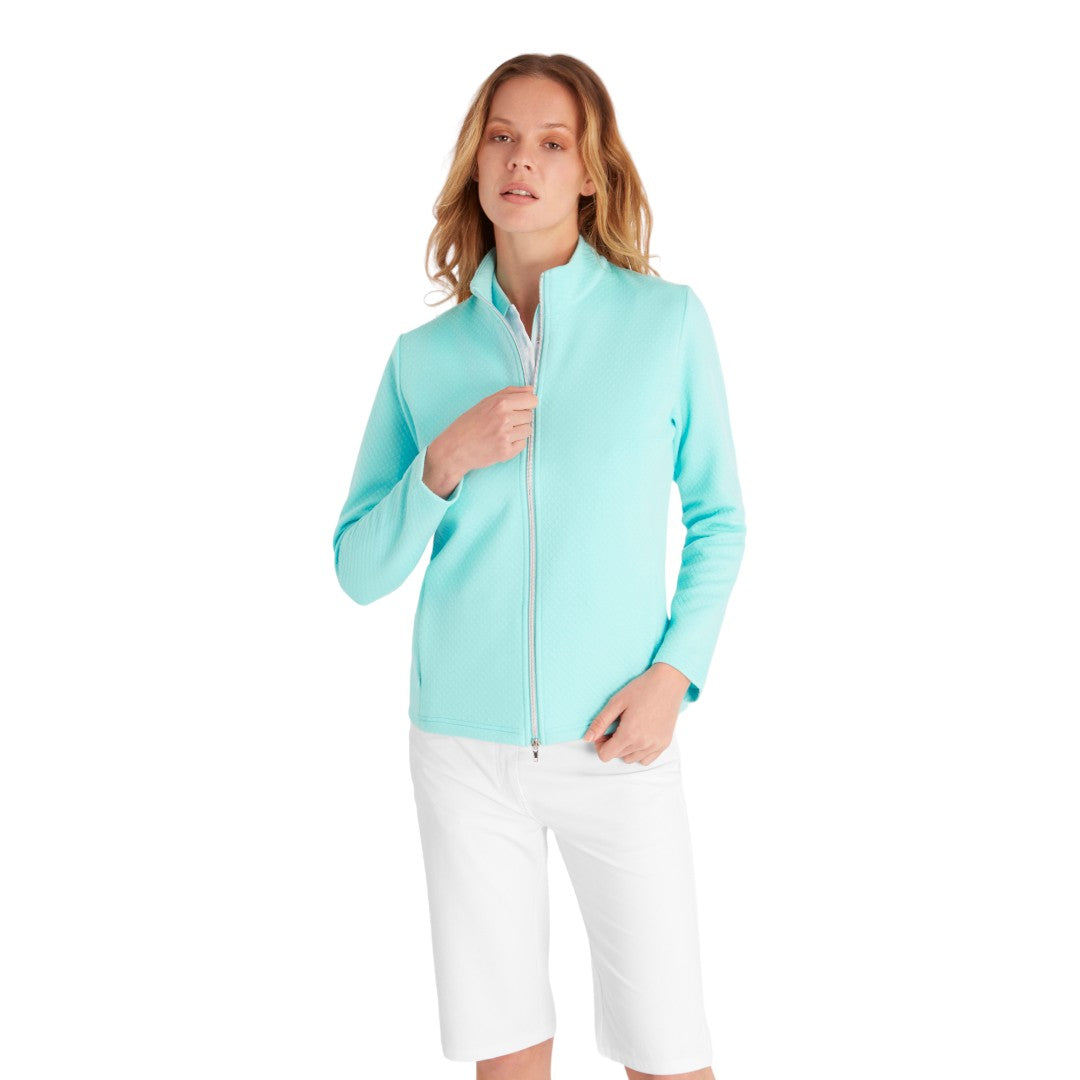 Green Lamb Ladies Nina Jaquard Quilted Golf Jacket SG24025