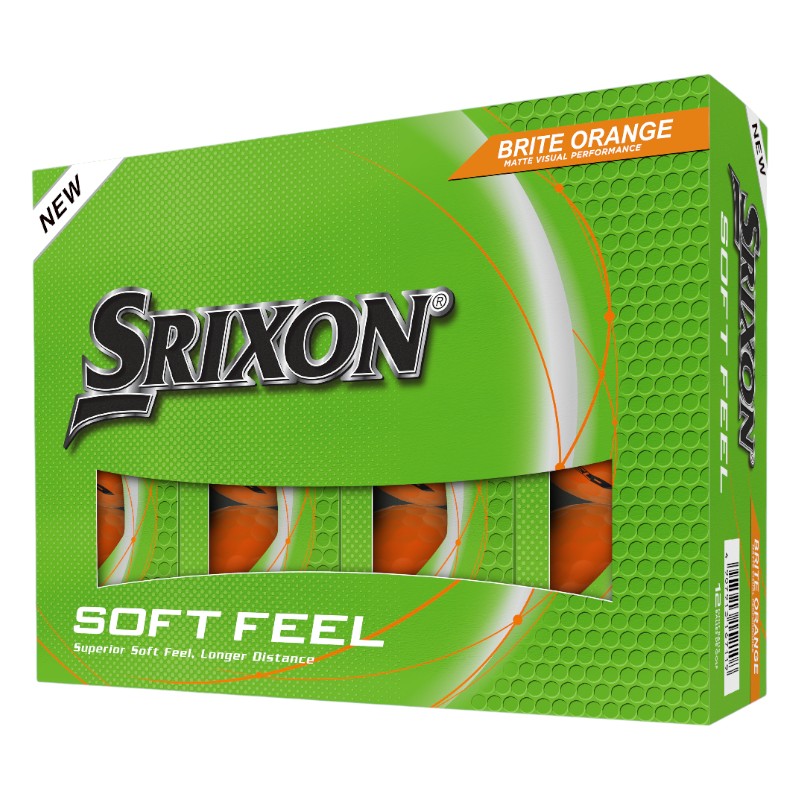 Srixon 2025 Soft Feel Brite Golf Balls | Orange