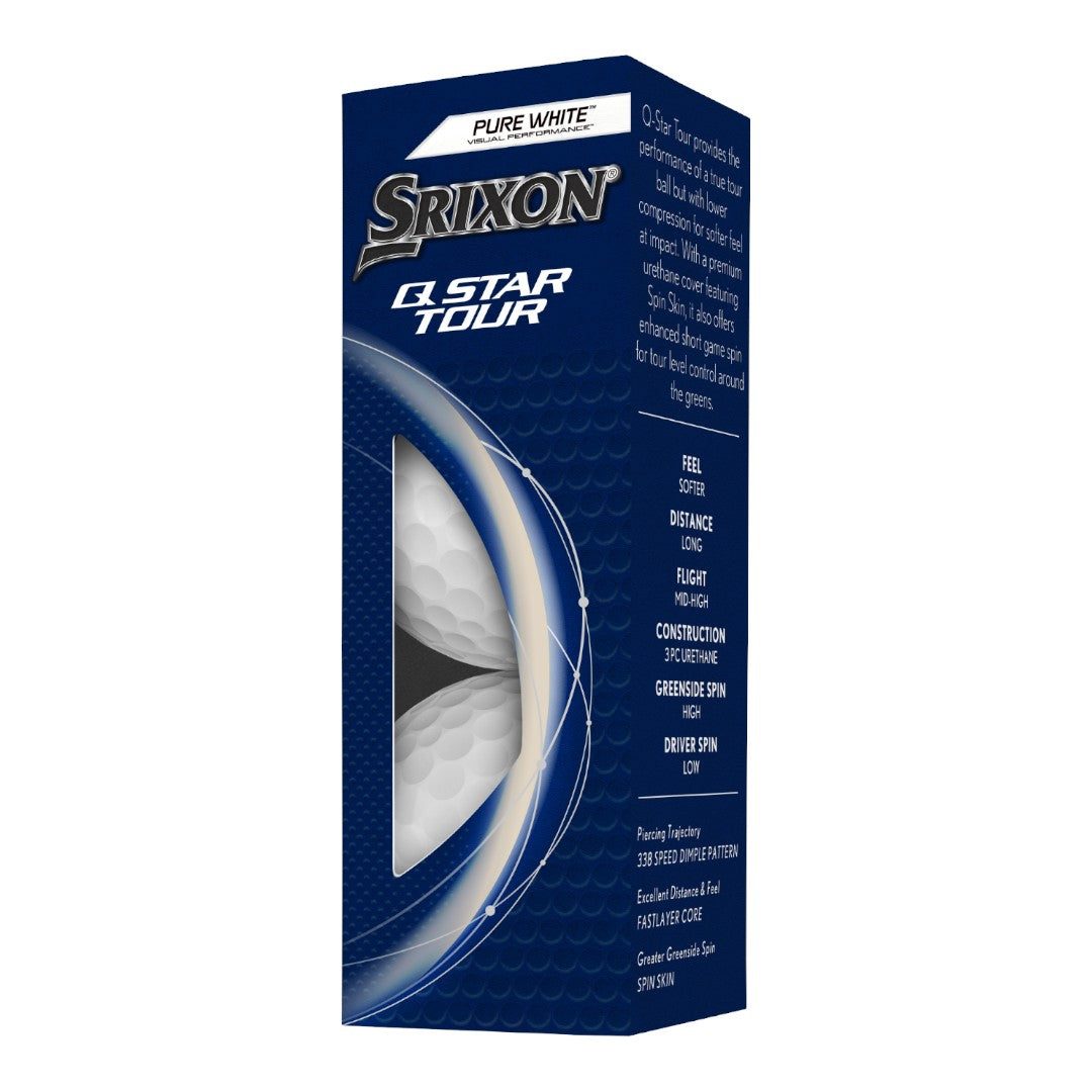 Srixon Q-Star Tour 5 Golf Balls | Pure White