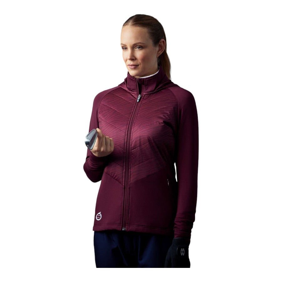 Sunderland Ladies Sarenne Hybrid Hooded Quilted Thermal Golf Jacket SUNLC95