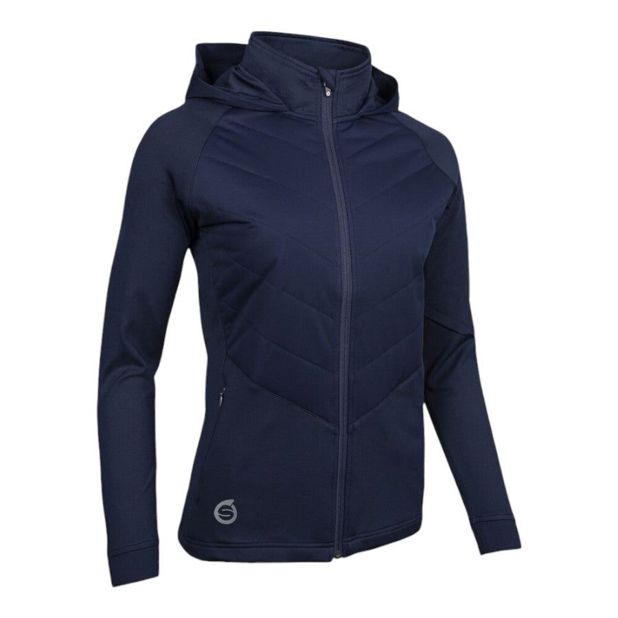 Sunderland Ladies Sarenne Hybrid Hooded Quilted Thermal Golf Jacket SUNLC95