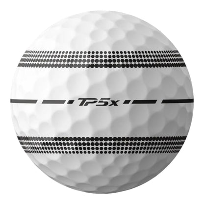 TaylorMade 2024 TP5x Stripe Golf Balls | White