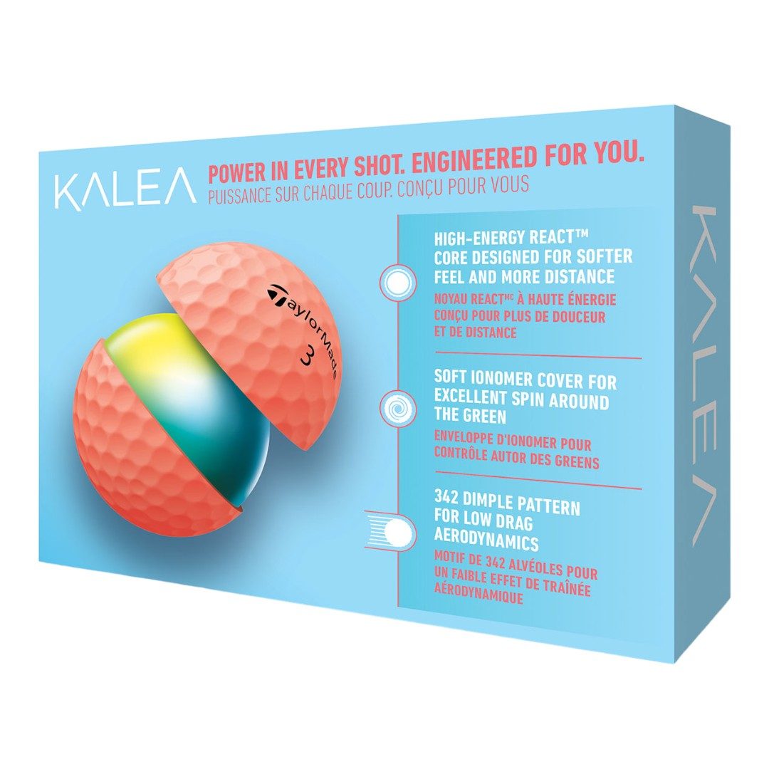 TaylorMade Ladies Kalea Golf Balls | Peach