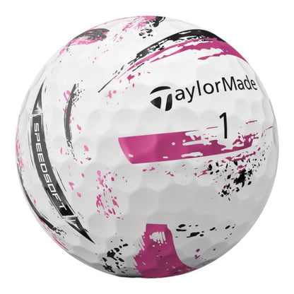 TaylorMade Speed Soft Ink Golf Balls | Pink