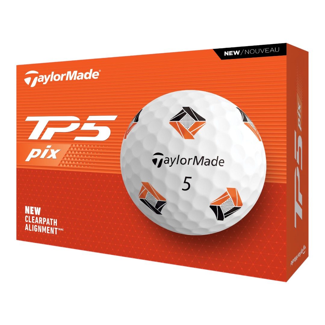 TaylorMade TP5 Pix Golf Balls | White