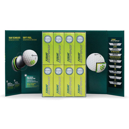 TaylorMade Tour Response 4 FOR 3 Box Golf Balls | White