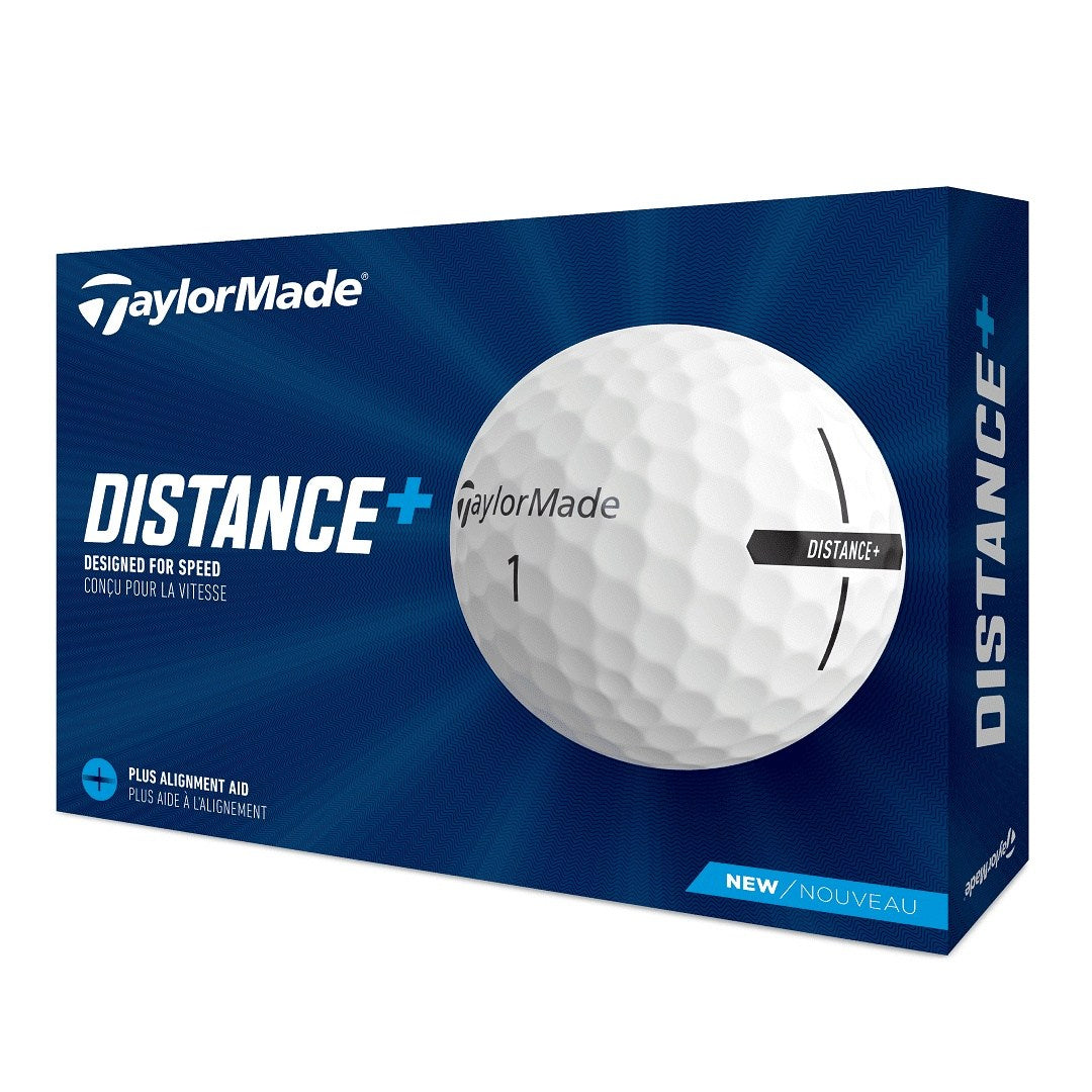 TaylorMade Distance Plus Golf Balls | White