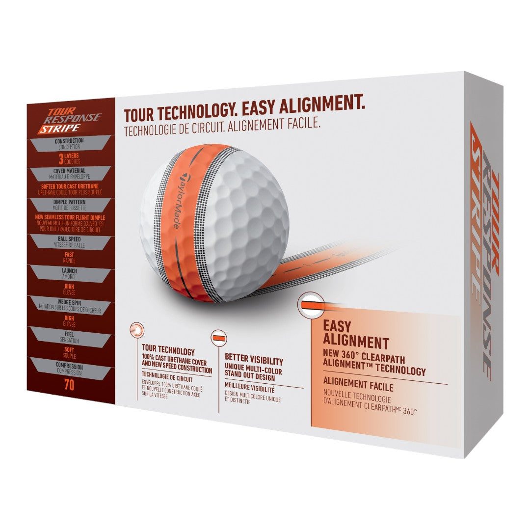 Taylormade Tour Response Stripe Golf Balls | 4 FOR 3