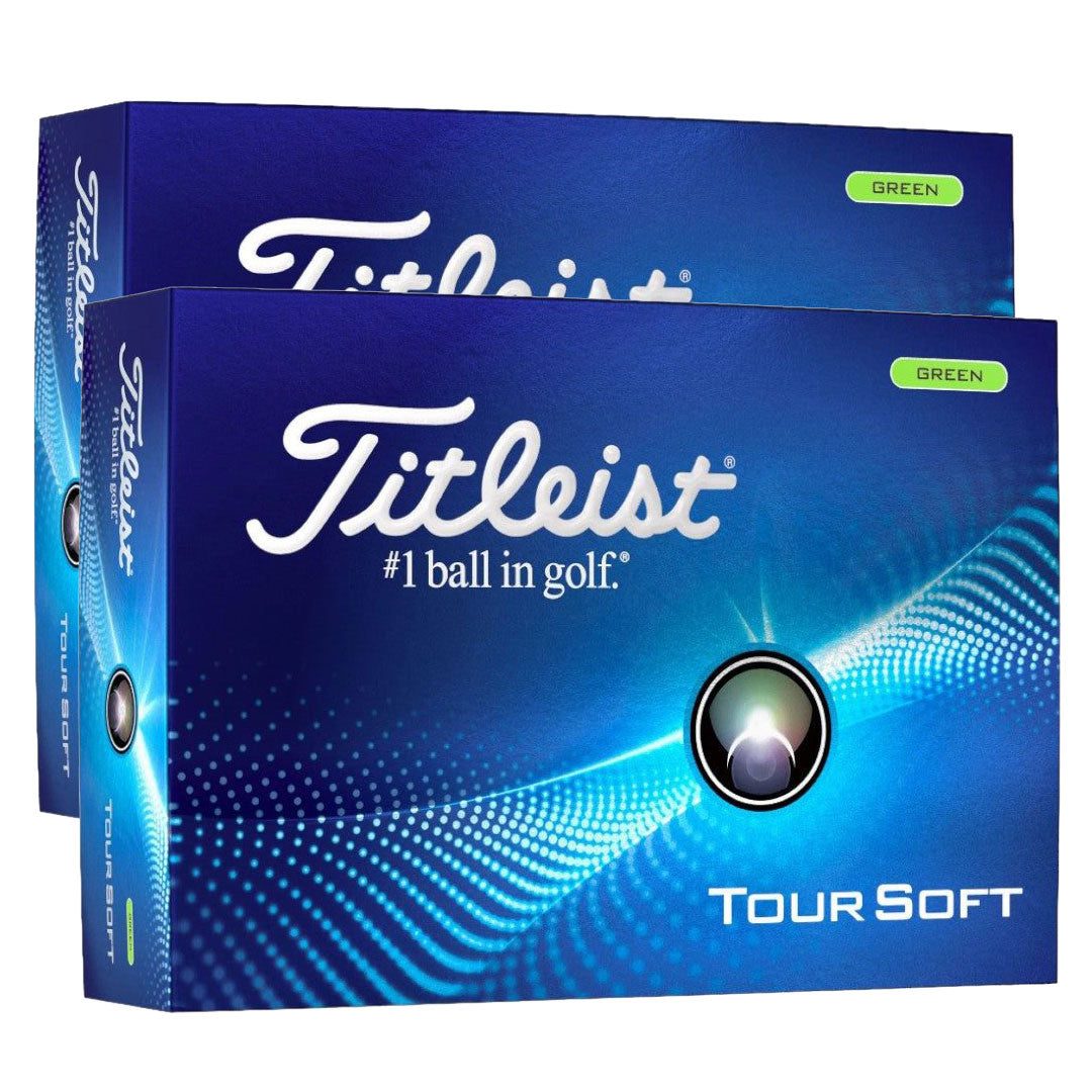 Titleist 2024 Tour Soft Green Golf Balls | 2 Dozen Offer