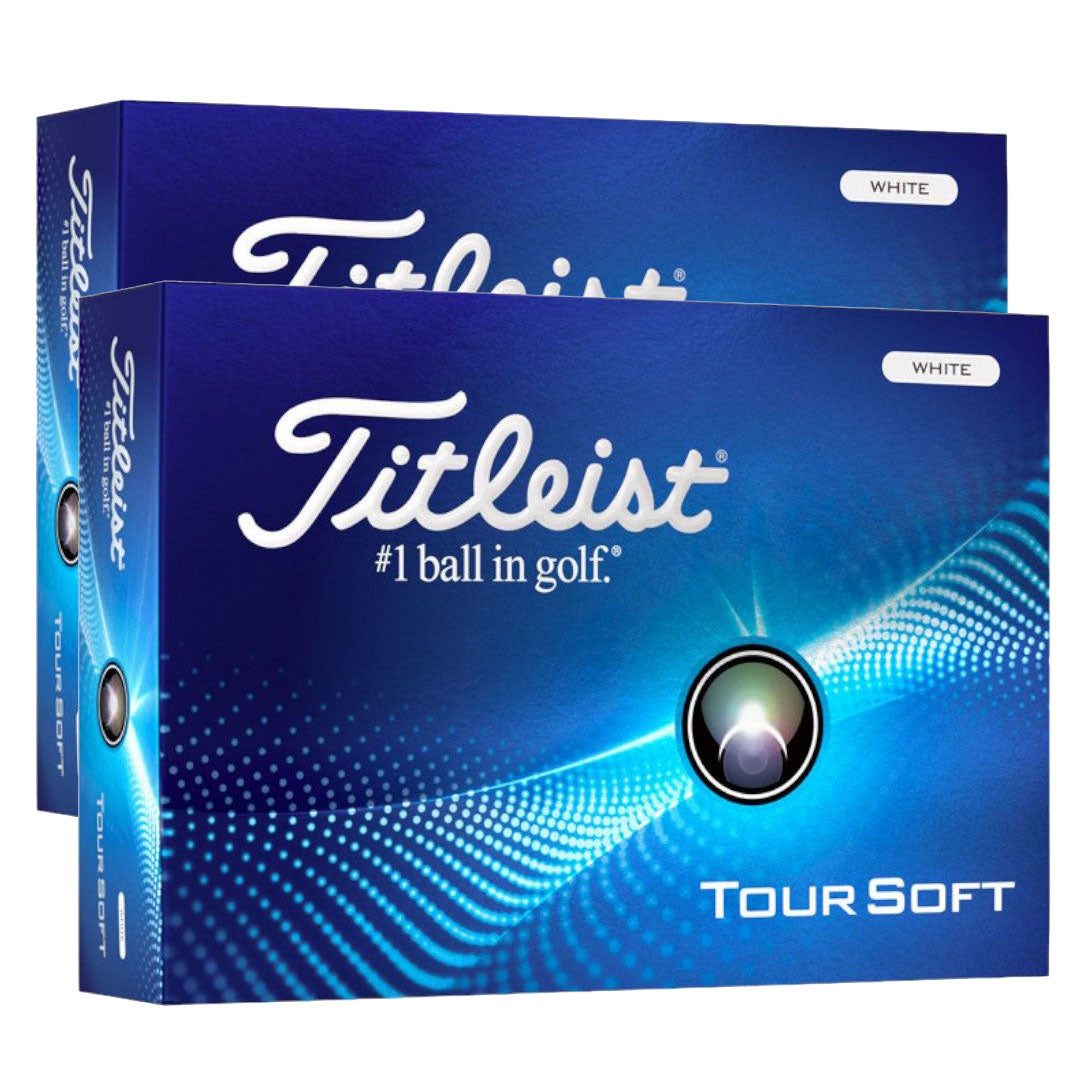 Titleist 2024 Tour Soft White Golf Balls | 2 Dozen Offer