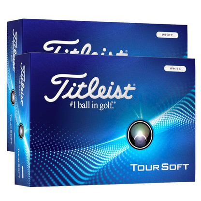 Titleist 2024 Tour Soft White Golf Balls | 2 Dozen Offer