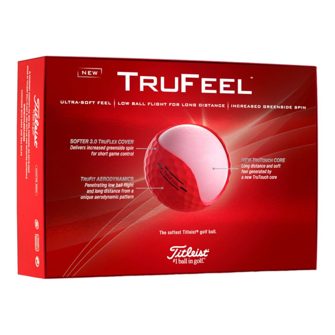 Titleist 2024 TruFeel Golf Balls | Red