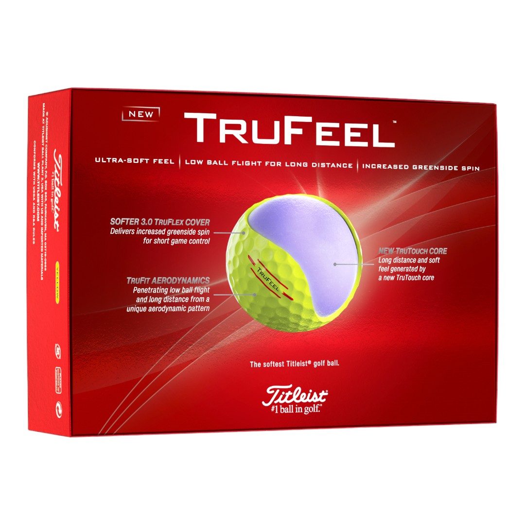 Titleist 2024 TruFeel Golf Balls | Yellow