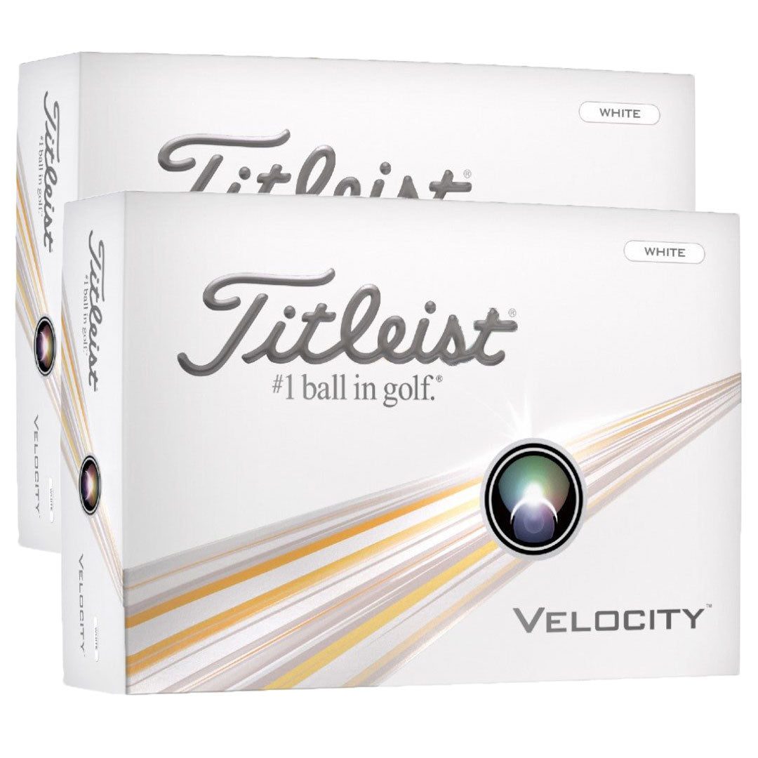 Titleist 2024 Velocity White Golf Balls | 2 Dozen Offer