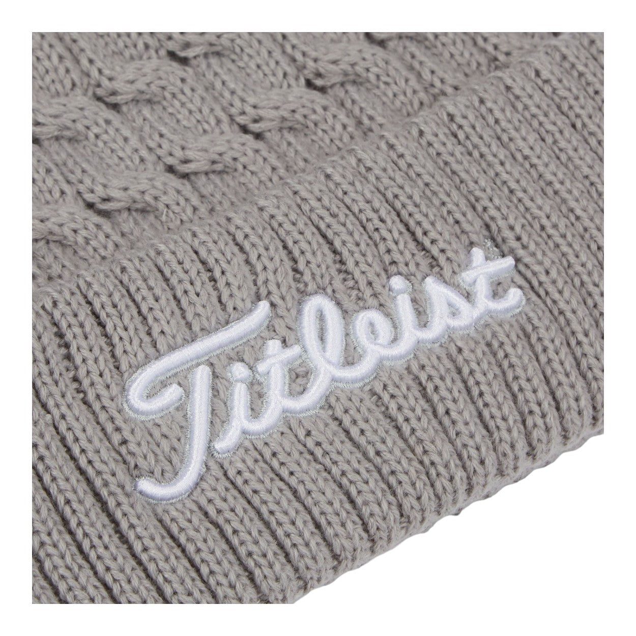 Titleist Cable Knit Pom Pom Golf Beanie TH23WCKNPN2