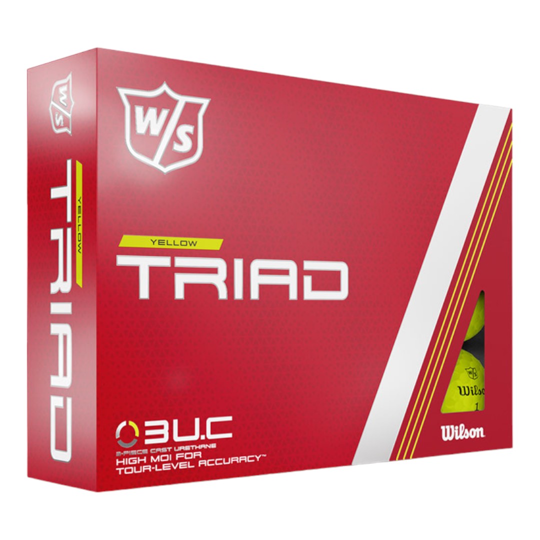 Wilson Staff Triad Golf Balls | Yellow