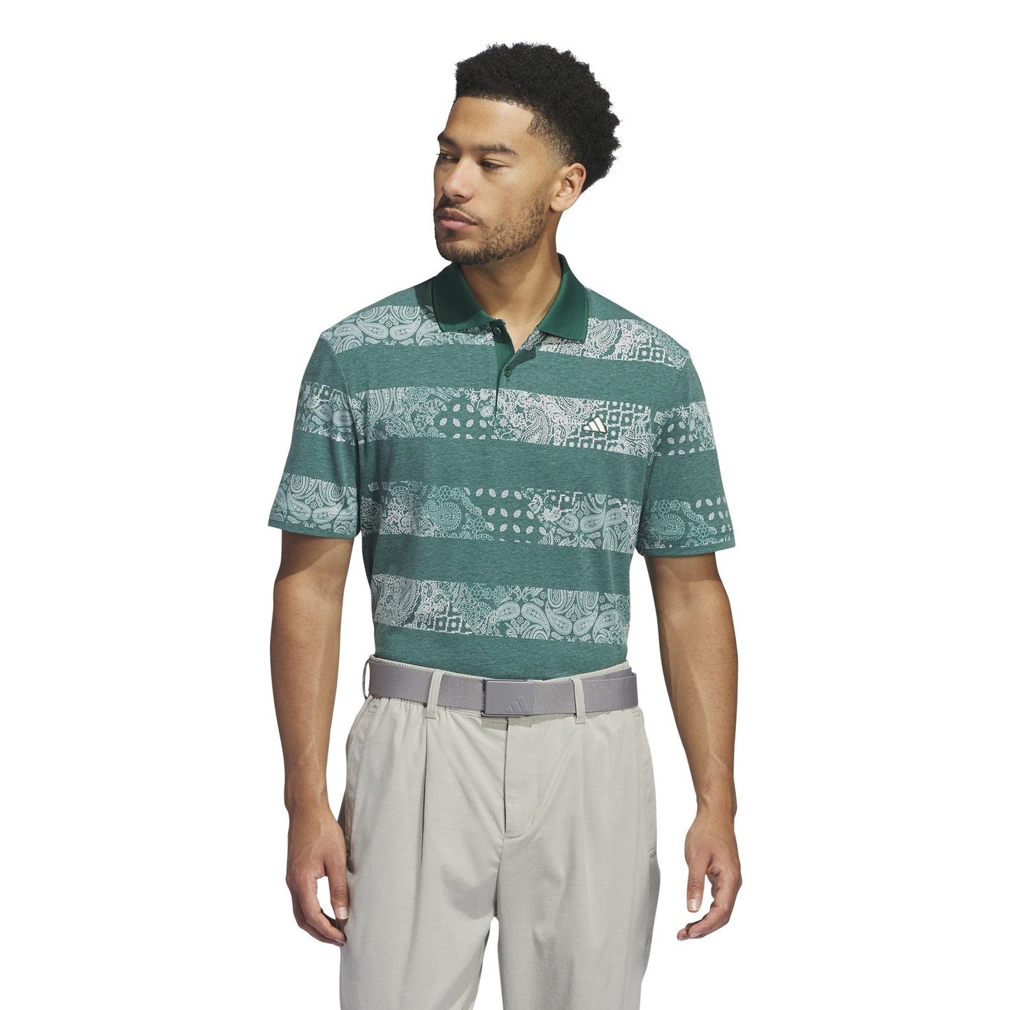 adidas Go-To Stripe Print Golf Polo IT2365