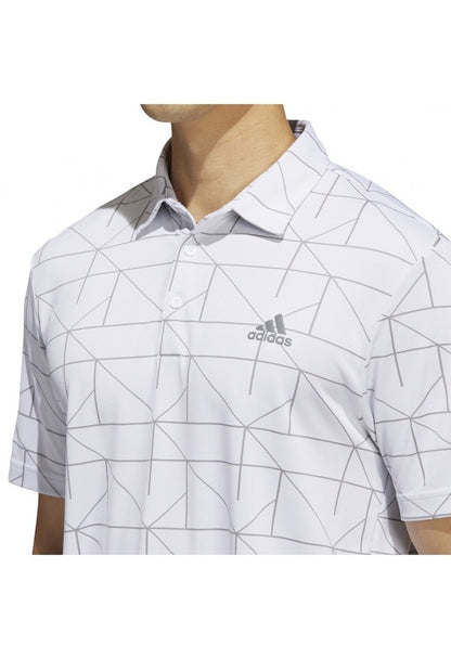 adidas Jacquard Lines Primegreen Golf Shirt HA6116