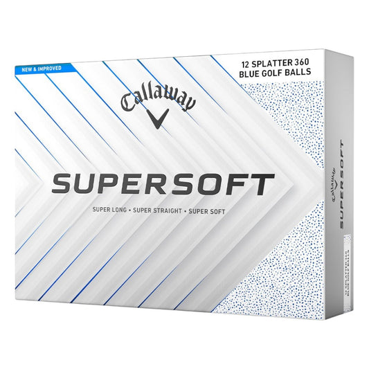 Callaway Supersoft 2025 Splatter Golf Balls | Blue