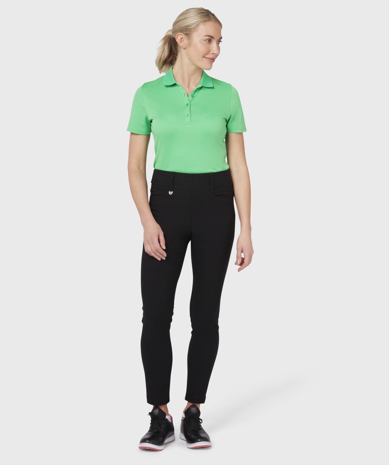 Callaway Ladies Pull On Tech Stretch Golf Trousers CGBSB0X2 Caviar 002 Clarkes Golf
