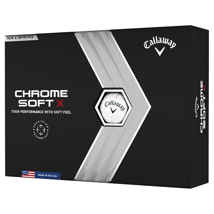 Callaway 2023 Chrome Soft X Golf Balls | White