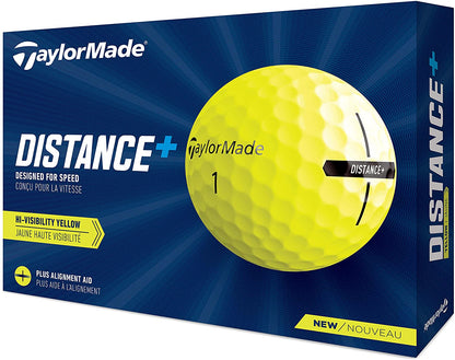 TaylorMade 2023 Distance Plus Golf Balls | Yellow